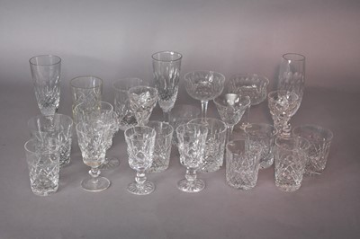 Lot 248 - Large suite of table glass, 20th century