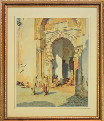 Lot 108 - Thomas Ellison (British 1866-c.1942) Arabian Street Scene