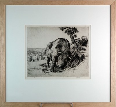 Lot 6 - Charles Frederick Tunnicliffe OBE RA (1901-1979) The Bull