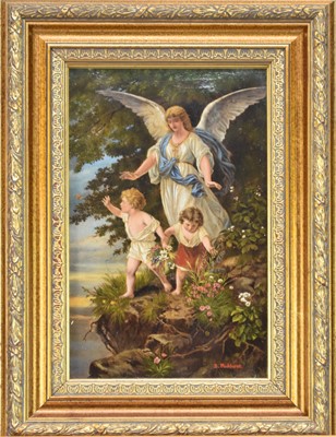 Lot 95 - After Bernard Plockhorst (1825-1907) Guardian Angel