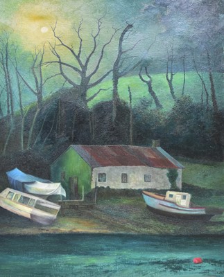 Lot 105 - Denby Sweeting (1936-2020) Moonlit River