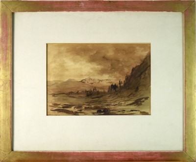 Lot 87 - Gustav Doré (French 1832-1883) Mountainous Landscape