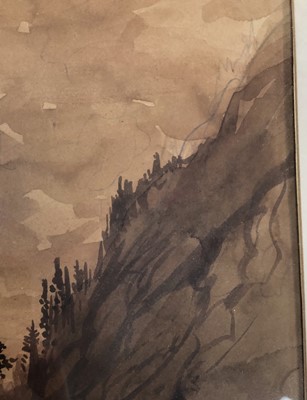Lot 87 - Gustav Doré (French 1832-1883) Mountainous Landscape