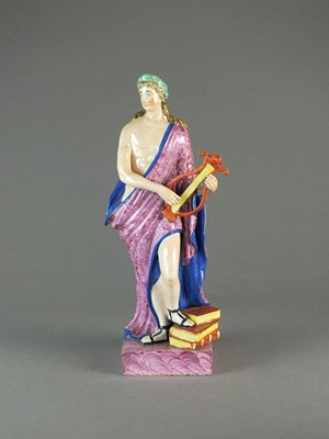 Lot 296 - A large Staffordshire pearlware figure of Apollo, early 19th century