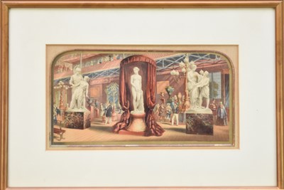Lot 141 - A Baxter print of Crystal Palace, with three related interior scenes (4)