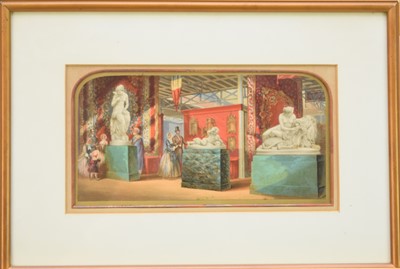 Lot 141 - A Baxter print of Crystal Palace, with three related interior scenes (4)