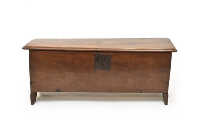 Lot 334 - A 17th century six-plank coffer