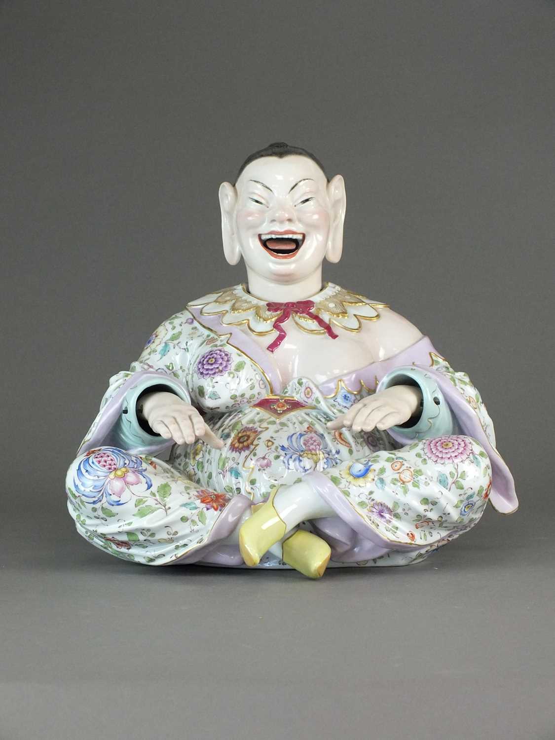 309 - A large Meissen porcelain nodding pagoda figure