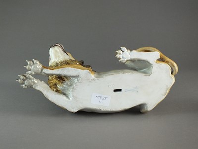 Lot 310 - A pair of Meissen models of a lion and lioness