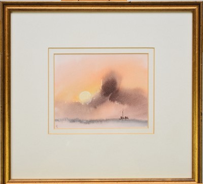 Lot 151 - Trevor Castle (British 20th Century) Twelve Seascape Watercolours
