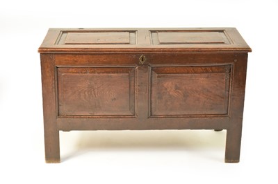 Lot 350 - A good 17th century oak coffer