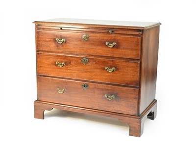 Lot 341 - A  late George II  mahogany chest of drawers