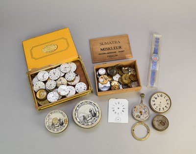 Lot 59 - A miscellaneous collection of Swiss, pre-war watch movements