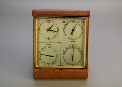 Lot 282 - A mid-20th century Imhof travelling timepiece compendium