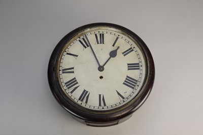 Lot 297 - A 19th century ebonised wall timepiece