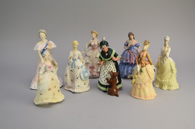 Lot 248 - Royal Doulton and Royal Worcester figures