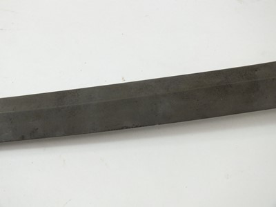 Lot 60 - A Japanese Officer's gendaito katana and scabbard signed Ryuminsai Kanetomo