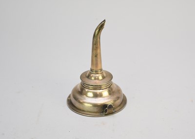 Lot 6 - A George III silver wine funnel