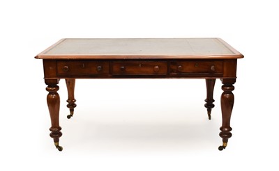 Lot 328 - A late Victorian mahogany library table