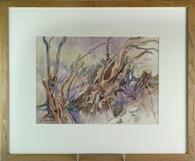 Lot 119 - Eric Arnold Roberts Ennion SWLA (British 1900-1981) Tree Stump and Rabbit