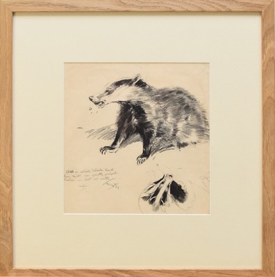 Lot 208 - Eileen Alice Soper RMS SWLA (1905-1990) Badger and Treacle