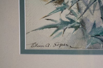 Lot 63 - Eileen Alice Soper RMS SWLA (1905-1990) Goldfinches and Thistledown