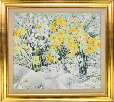 Lot 137 - Francis St Clair Miller (b.1947) Daffodils plus further works