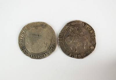 Lot 195 - Two Charles I hammered half-crowns