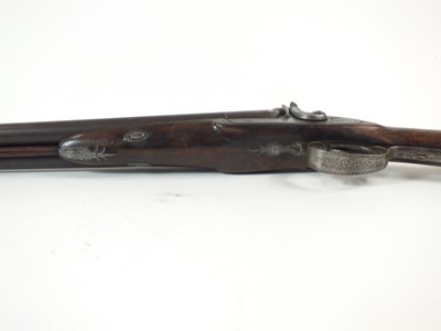 Lot 75 - A side-by-side black powder shotgun by James Brewster