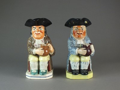 Lot 299 - Two Staffordshire toby jugs