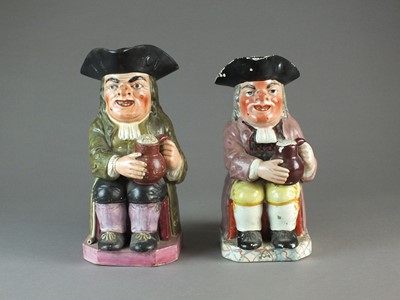 Lot 300 - Two Staffordshire toby jugs, circa 1820