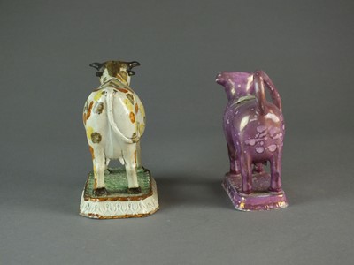 Lot 301 - Two cow creamers, early 19th century