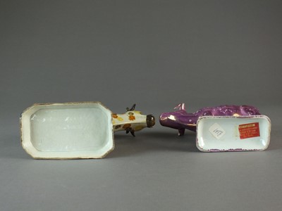 Lot 301 - Two cow creamers, early 19th century