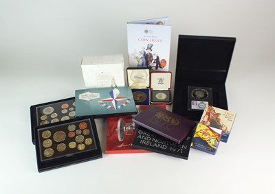 Lot 253 - A collection of United Kingdom silver and cupro-nickel proof and brilliant uncirculated coinage