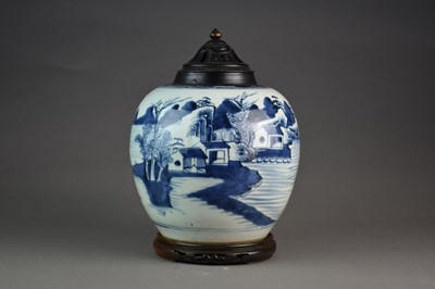 Lot 15 - A Chinese blue and white ginger jar, 18th/19th century