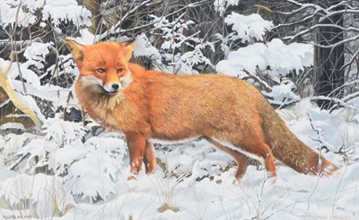 Lot 130 - Harold Johnson (20th Century) Red Fox in the Snow