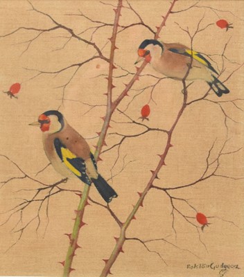 Lot 212 - Ralston Gudgeon (Scottish 1910-1984) Goldfinches