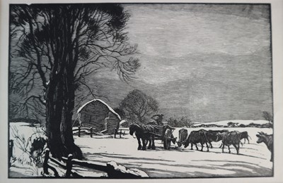 Lot 217 - George Soper RA (British 1870-1942) Group of Woodcuts and original wood blocks