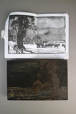 Lot 217 - George Soper RA (British 1870-1942) Group of Woodcuts and original wood blocks
