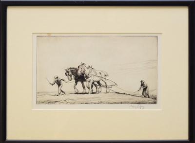 Lot 222 - George Soper RA (British 1870-1942) Two Agricultural Etchings