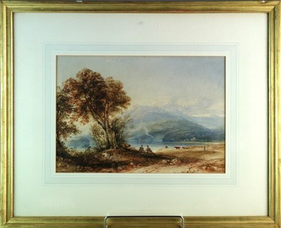 Lot 88 - Anthony Vandyke Copley Fielding RWS (1787-1855) Two Landscapes inc. Windermere