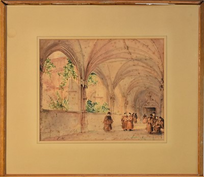 Lot 396 - Manner of Octavius Oakley (1800-1867) Gypsy Girl in a Red Cloak and five further works