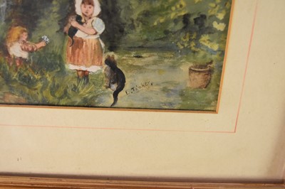 Lot 396 - Manner of Octavius Oakley (1800-1867) Gypsy Girl in a Red Cloak and five further works