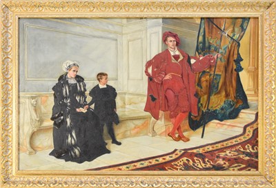 Lot 111 - After Willem Geets (1838-1919) Awaiting an Audience