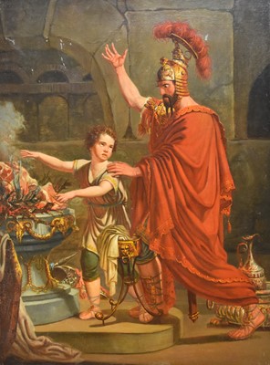 Lot 110 - 19th-20th Century, A Roman Soldier Reprimanding a Young Boy