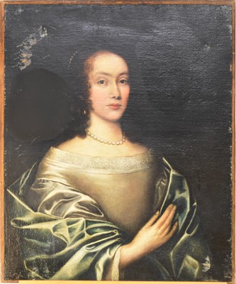 Lot 142 - British School (18th Century) Portrait of a Lady in a Silver Dress