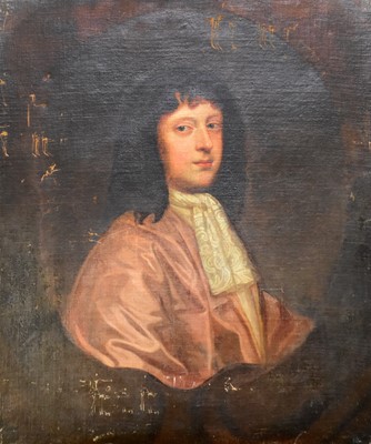 Lot 135 - British School (18th Century) Portrait of a Gentleman with Lace Embroidered Stock