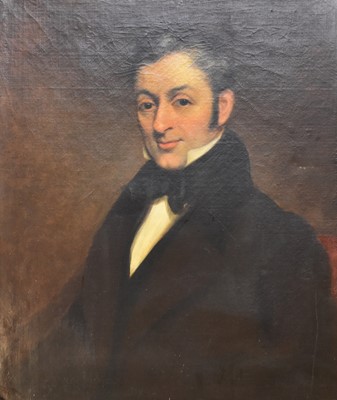 Lot 140 - British School (19th Century) Portrait of a Gentleman in Black Tie Evening Dress