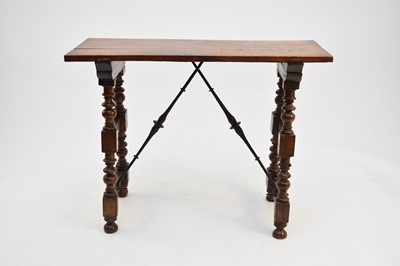 Lot 418 - A Continental oak side table