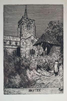 Lot 166 - Frederick Landseer Griggs RA (1878-1938) Anstey Church, Hertfordshire